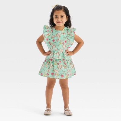 Toddler Girls' 2pc Disney Minnie Mouse Floral Top & Skort Set - Green 3T | Target