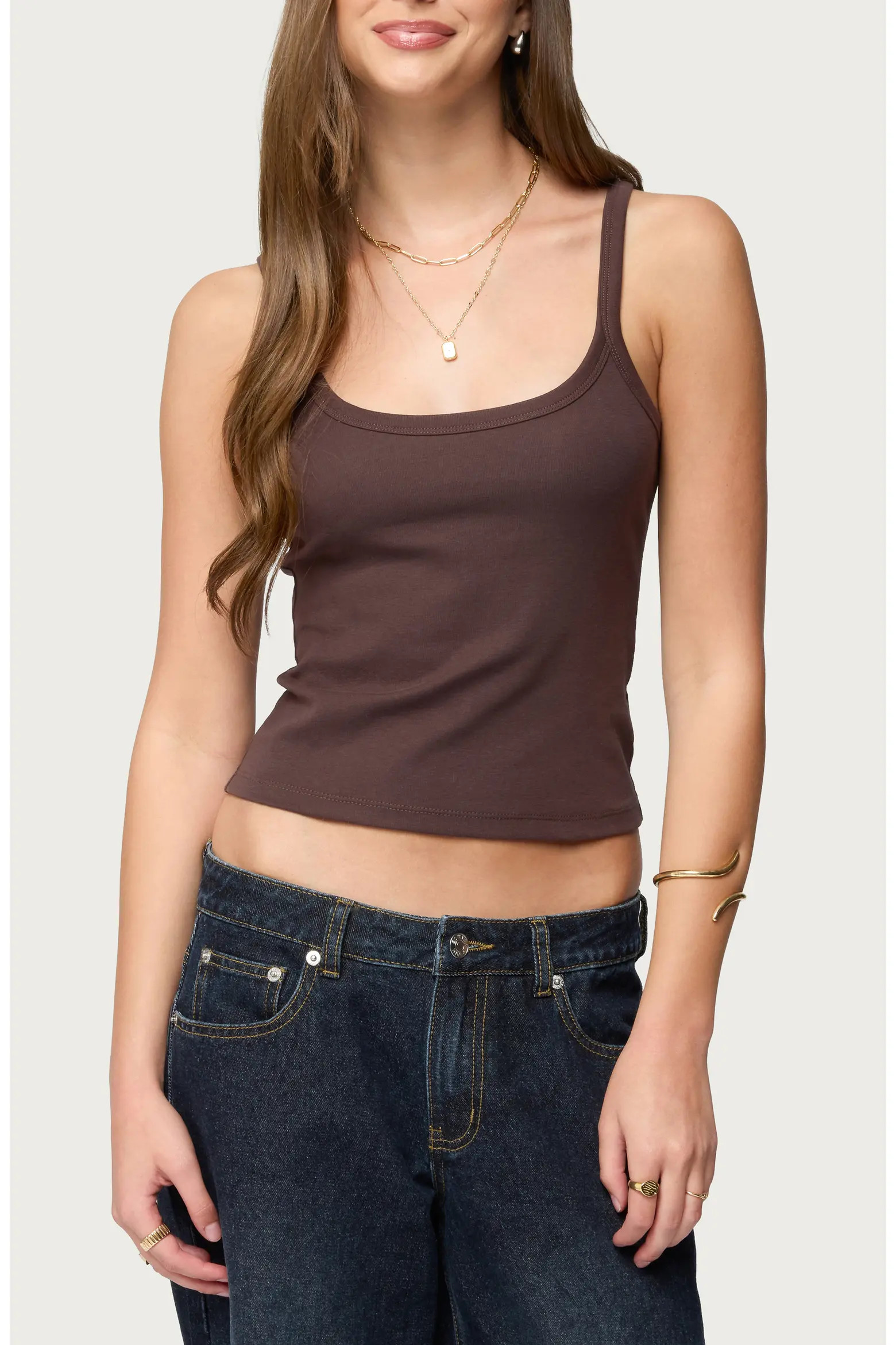 EDIKTED Basic Babe Crop Tank Top (Women) | Nordstrom | Nordstrom
