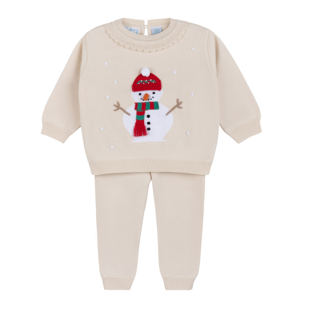 Girls Holiday Snowman Knit Set | Feltman Brothers
