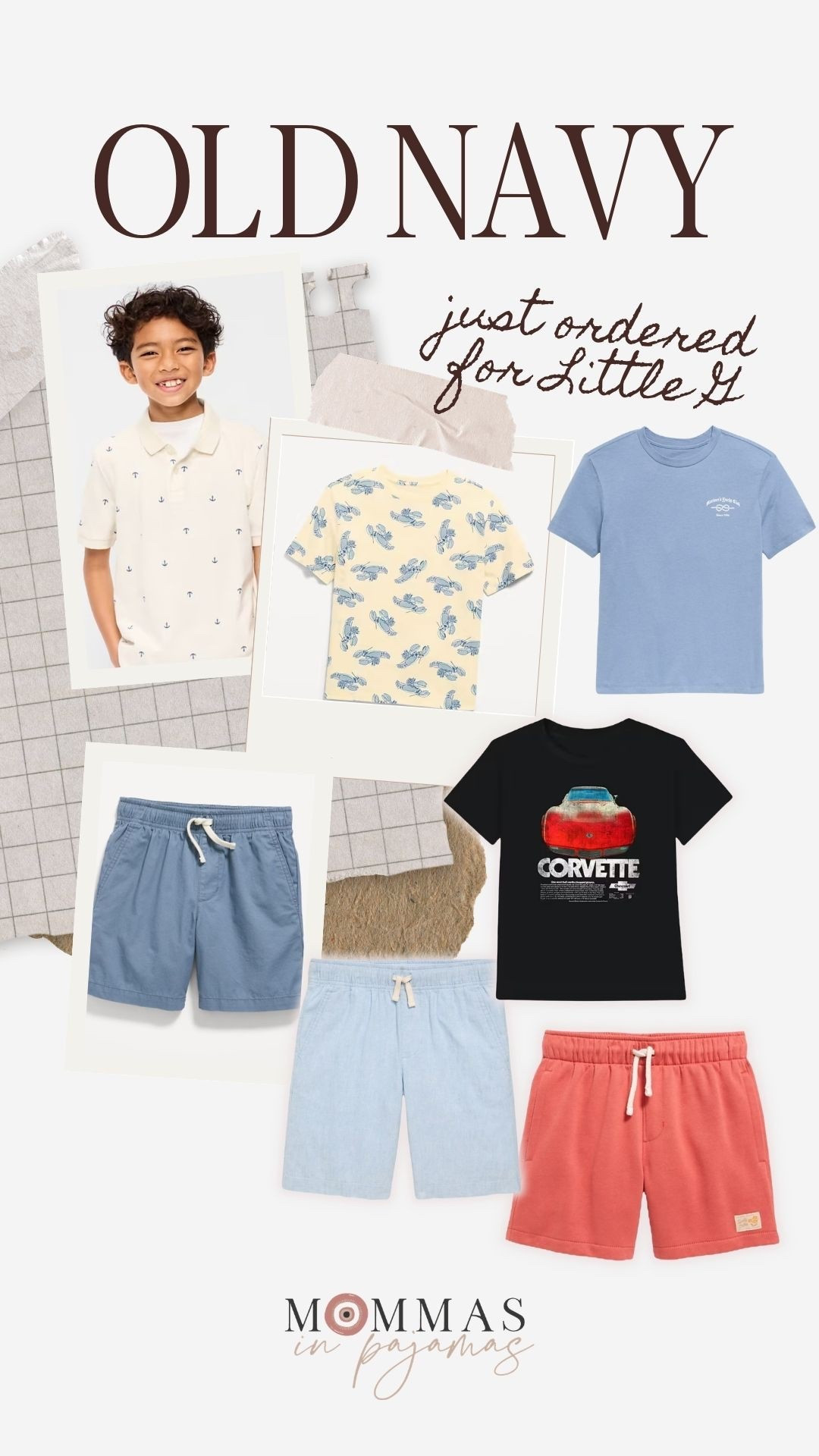 I just ordered some adorable pieces for Little G from Old Navy and I know he will love these. I love the fun prints, comfy shorts and the sale right now is so good! The shorts are only $11 and this lobster tee is only $4!
Old Navy boys clothes, kids clothing 

#LTKSeasonal #LTKKids #LTKSaleAlert