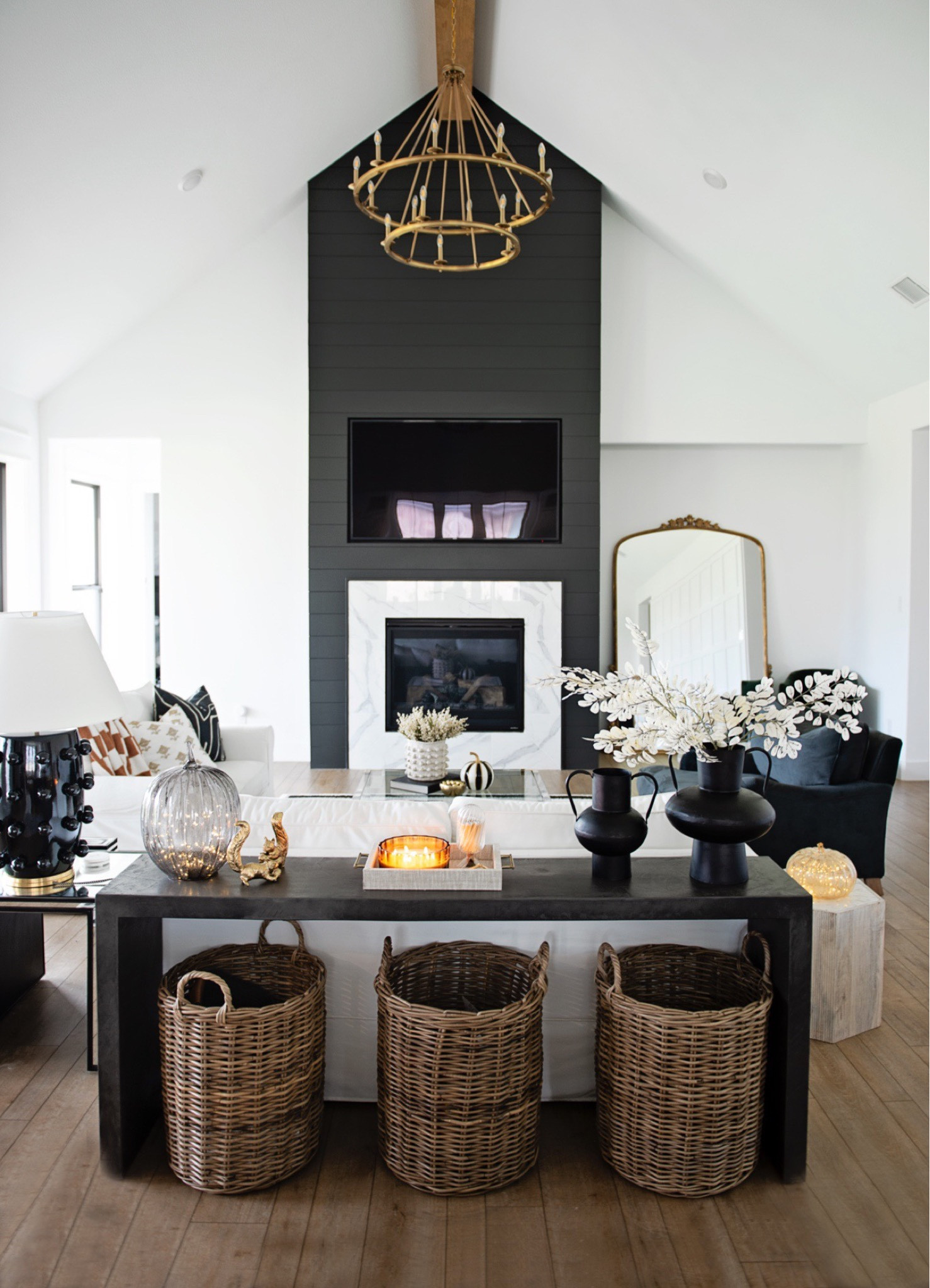 Fall living room Fall decor, home decor, pumpkins, gold, neutral decor, bedroom, coffee table, living room, bathroom, dining room, dining table, kitchen, console table, rug, master bedroom, nightstand, dresser, bedroom decor, halloween decor, bathroom decor, home office, wall art, desk, mid century modern, farmhouse, restoration hardware, Pottery Barn, black-and-white, gold hardware, transitional Halloween front porch, Halloween styling, Halloween party, fall decor, witch hats, white painted brick, modern house, modern farmhouse, extra white, Sherwin-Williams, target Halloween, bat decor, Halloween party decor

#LTKhome #LTKstyletip #LTKSeasonal