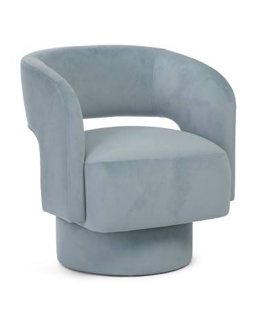 Sutton Velvet Swivel Chair | TJ Maxx