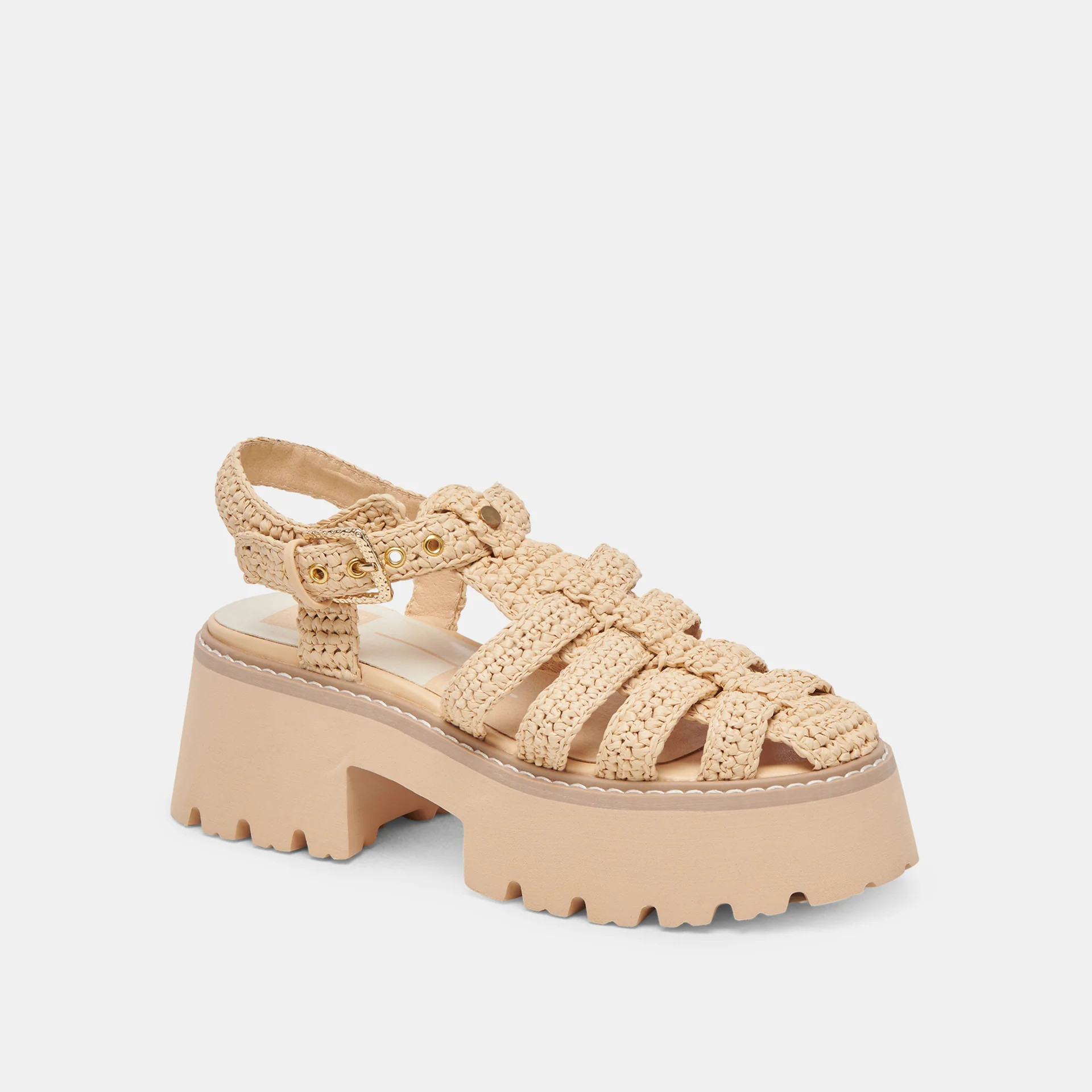 LASLY SANDALS NATURAL KNIT | DolceVita.com