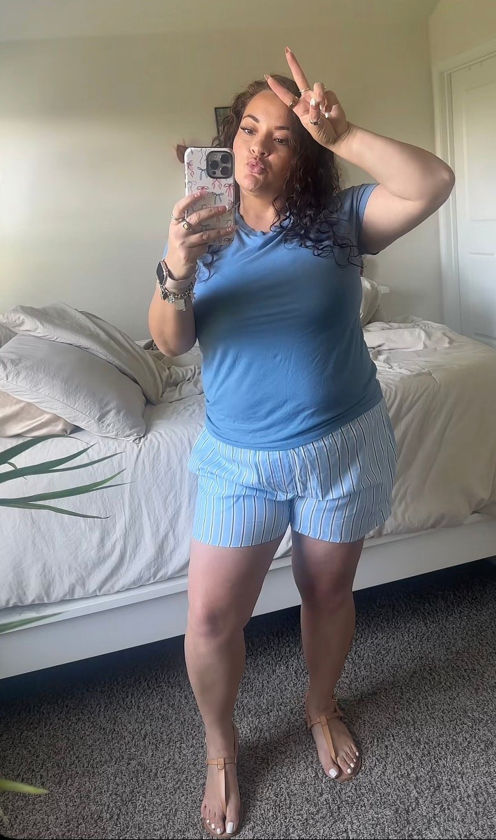 Walmart sleep shorts except they aren’t for sleeping in! Perfect for everyday wear! 

#LTKStyleTip #LTKPetite #LTKMidsize