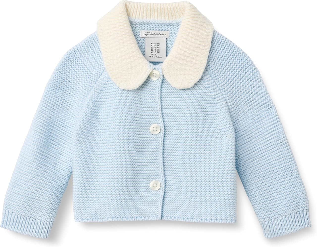 Amazon Essentials x Sofia Grainge Unisex Toddlers and Babies' Peter Pan Collar Sweater Jacket | Amazon (US)