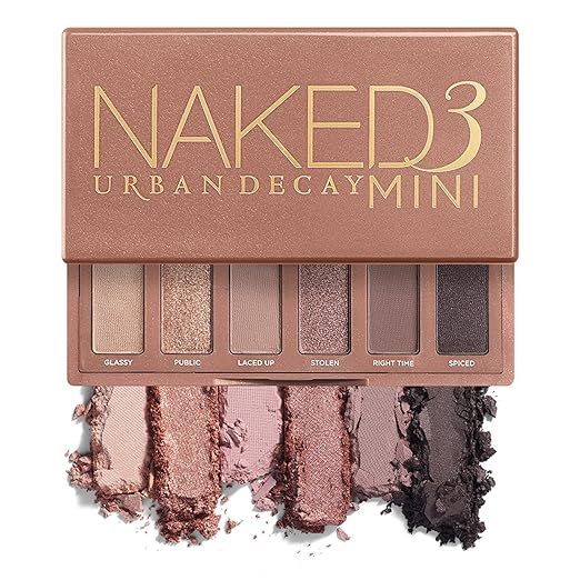 URBAN DECAY Naked3 Mini Eyeshadow Palette - Pigmented Eye Makeup Palette For On the Go - Ultra Bl... | Amazon (US)