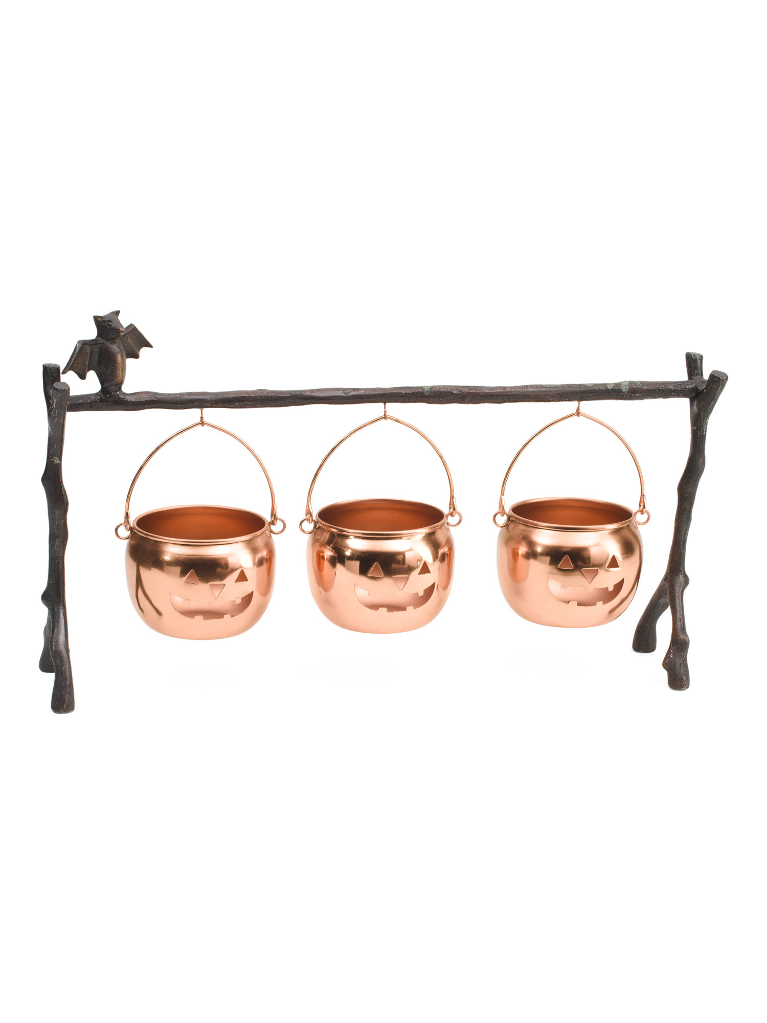 22x4.5x12.25 Hanging Cauldrons With Bat Accents | Halloween | Marshalls | Marshalls