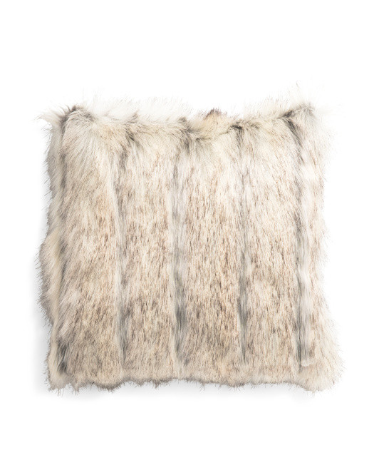 19x19 Luxe Zima Ii Faux Fur Pillow | TJ Maxx