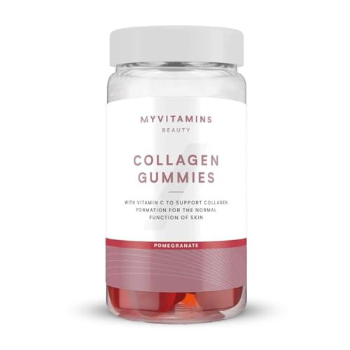 Myprotein Collagen Gummies – 500mg Marine Collagen with Vitamin C & Vitamin A – Supports Skin, Hair & Joints – Sugar-Free & Delicious Pomegranate Flavour – 60 Gummies | Amazon (UK)