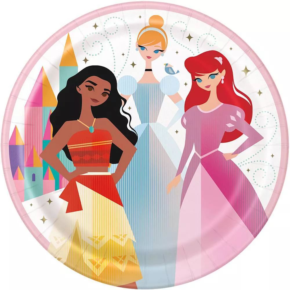 Disney Princess 9" 8ct Dinner Paper Plates | Target