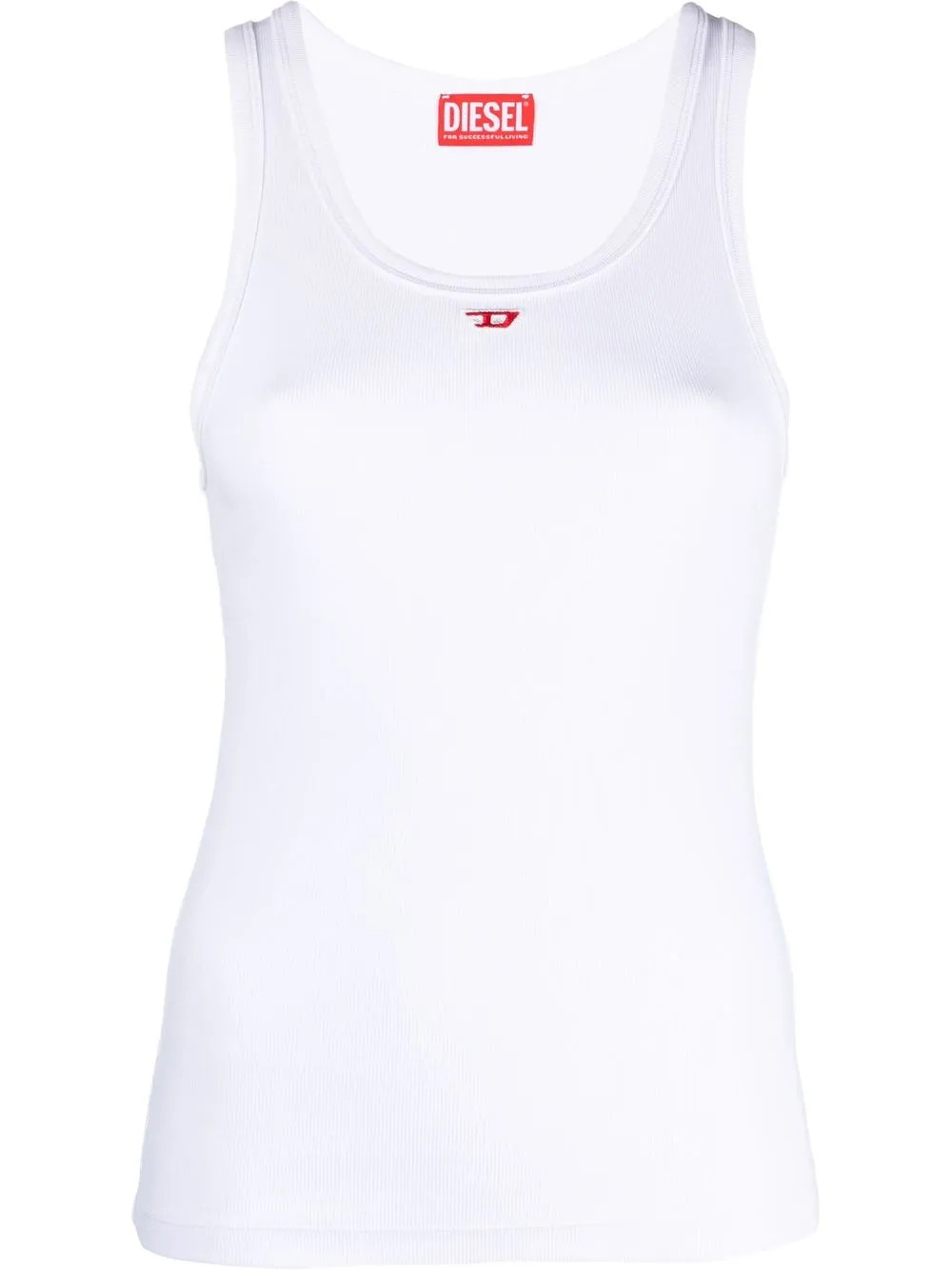 Diesel T-Anky-D logo-appliqué Tank Top | White | FARFETCH | Farfetch Global