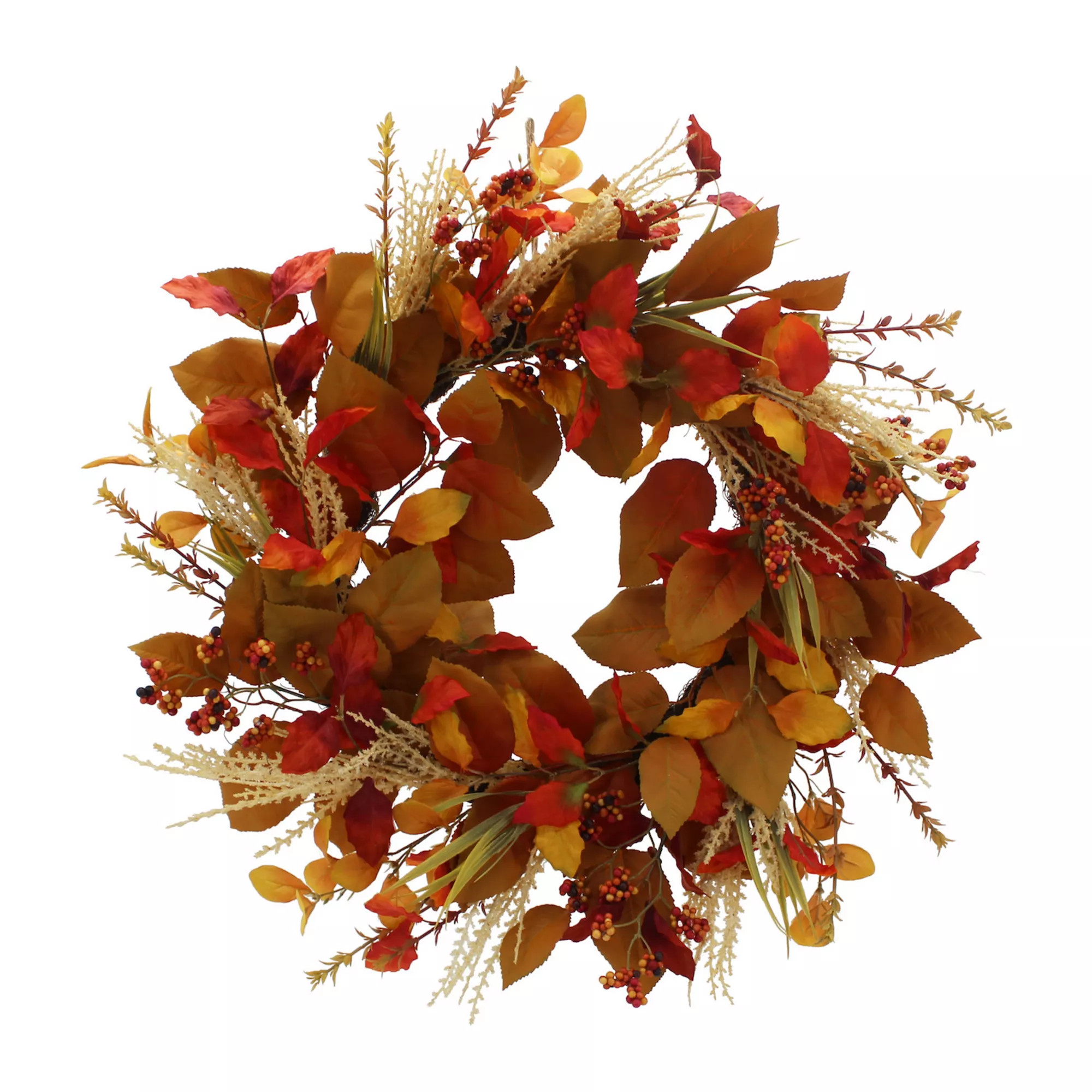 Everyday Decor Mixed Fall Foliage Artificial Wreath | Kohl's