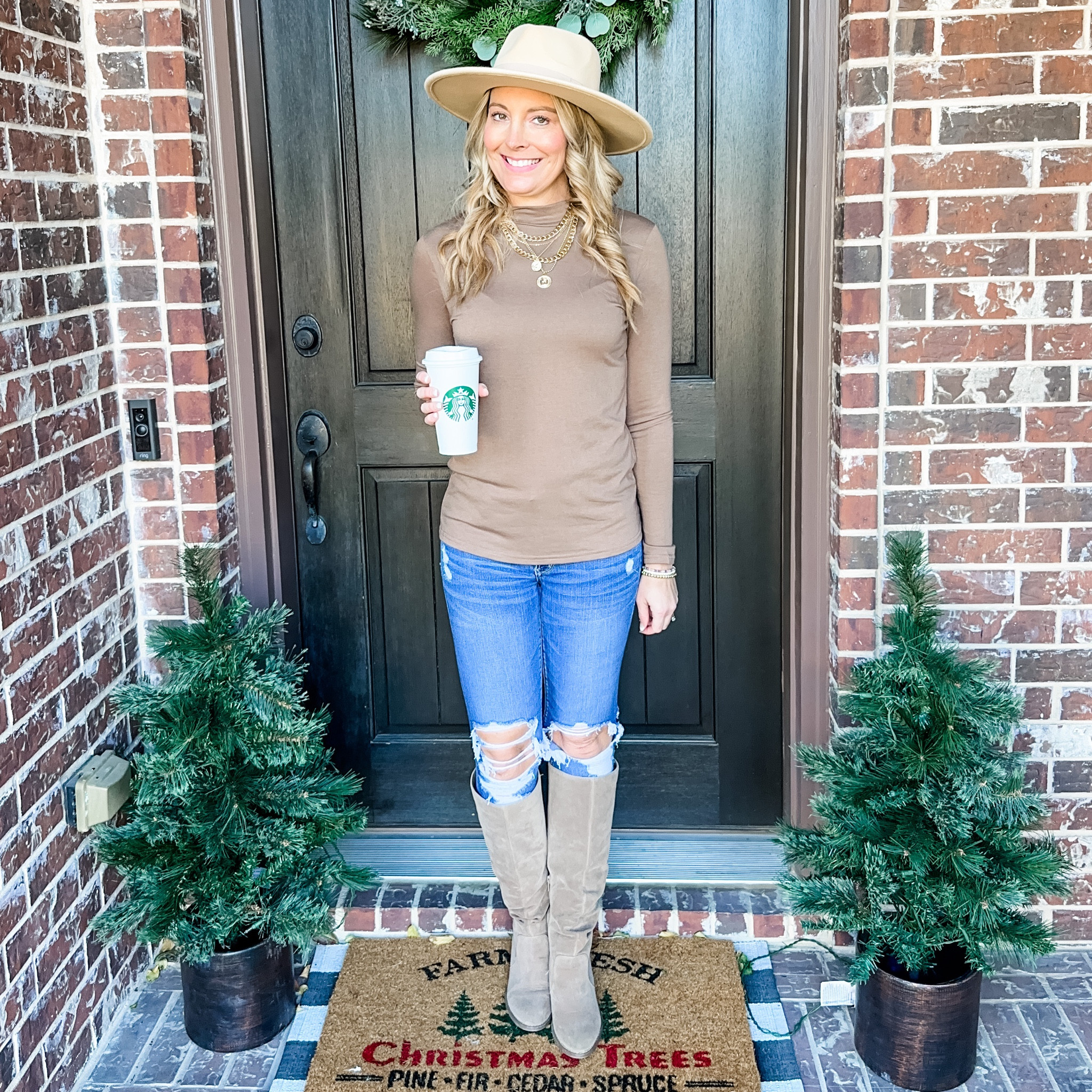 Easy cute fall / winter outfit. Everything runs tts
Mock turtleneck | basics | casual outfits | jeans | skinny jeans | boots | tall boots | hat | Amazon 

#LTKstyletip #LTKsalealert #LTKfindsunder50
