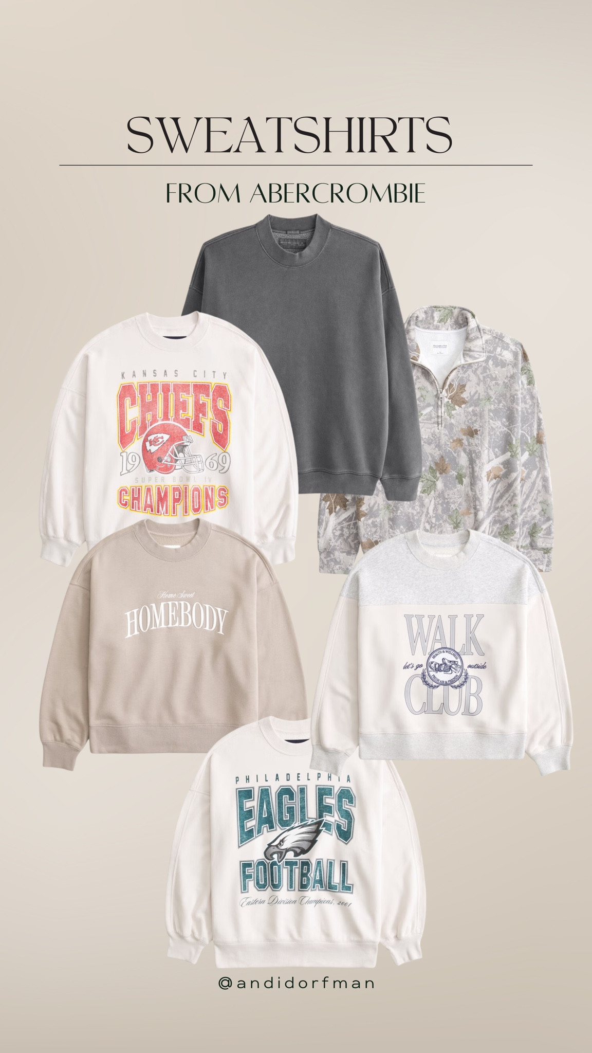 Cozy loungewear that I’m loving from Abercrombie 🥰 So many good picks for the Super Bowl too!