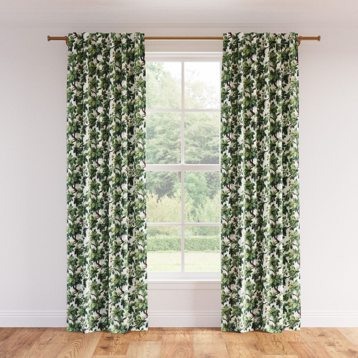 Printed Linen Blackout Curtain | The Inside