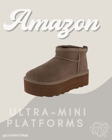 The look-a-like ultra mini platform boots from Amazon are so cute! TTS & they are memory foam!

#LTKFind #LTKstyletip #LTKunder100