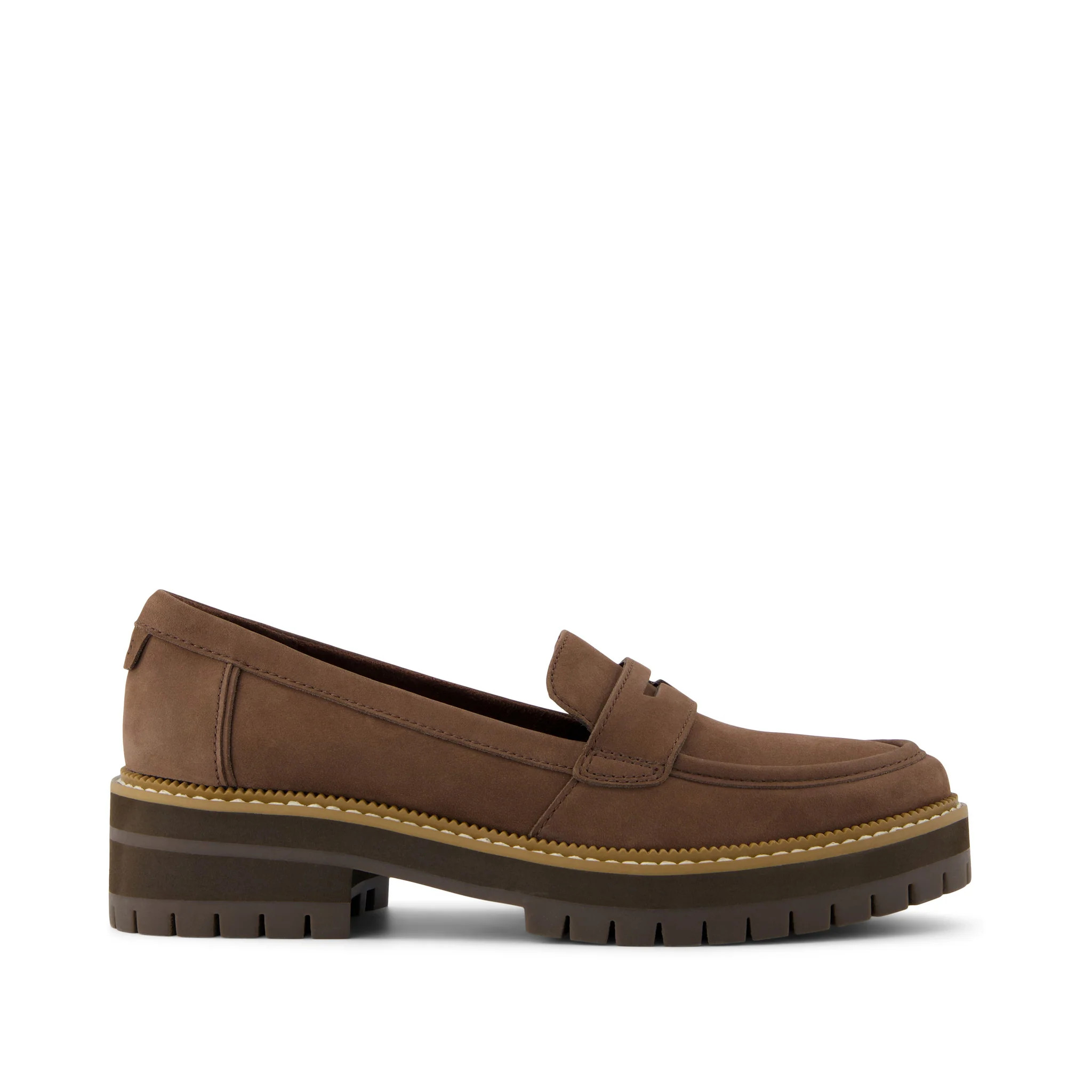 Cara Dark Brown Leather Loafer | Toms EMEA