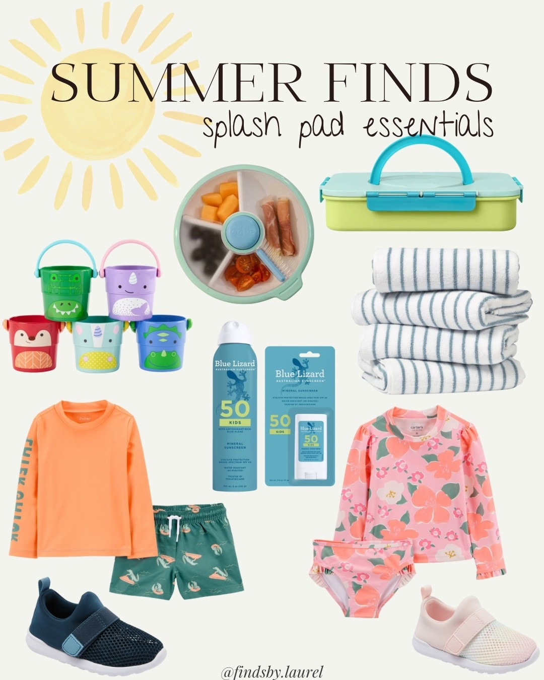 ☀️ Splash pad season is officially here.

These are the items that make splash pad days with toddlers so much easier: a good rash guard, comfy water shoes, sunscreen that actually stays on, plenty of snacks, and towels that can survive multiple rounds of water play. 💦

Everything here has earned a spot in our summer rotation and gets used again and again.

#LTKsummer #SplashPadEssentials #ToddlerMom #SummerWithKids #MomFinds

#LTKmomlife #LTKSwim #LTKKids