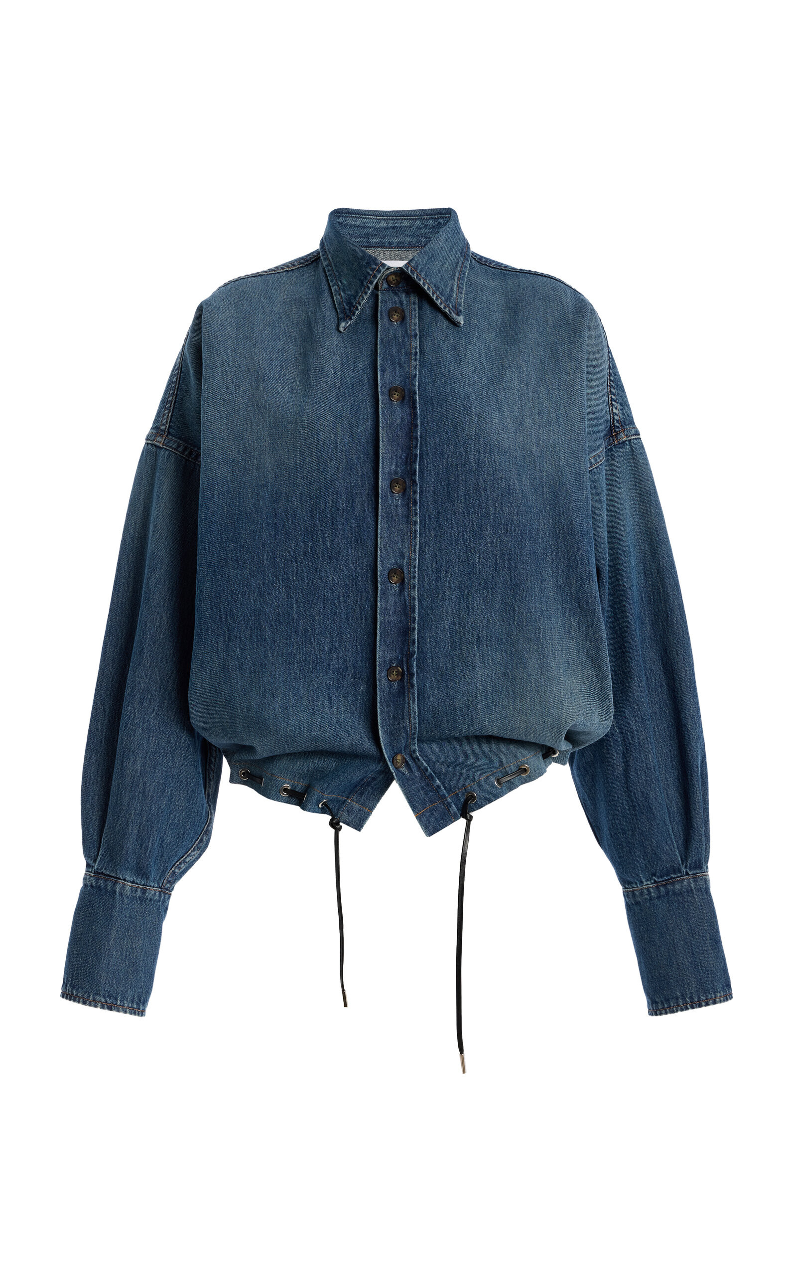 The Leland Eyelet Denim Shirt | Moda Operandi (Global)