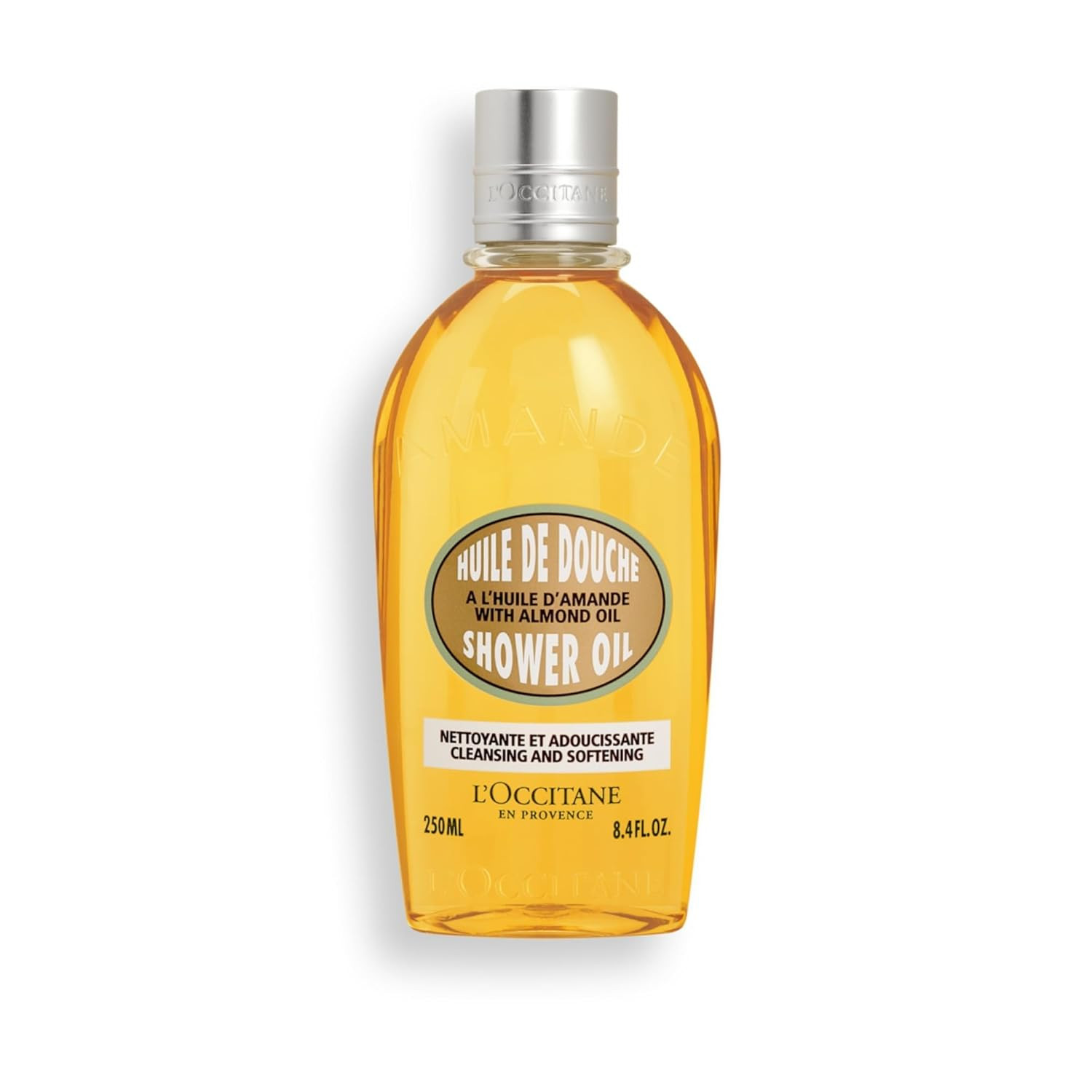 L'Occitane Cleansing & Softening Almond Shower Oil, Body Wash & Shaving Base Purifies & Smooths W... | Amazon (US)