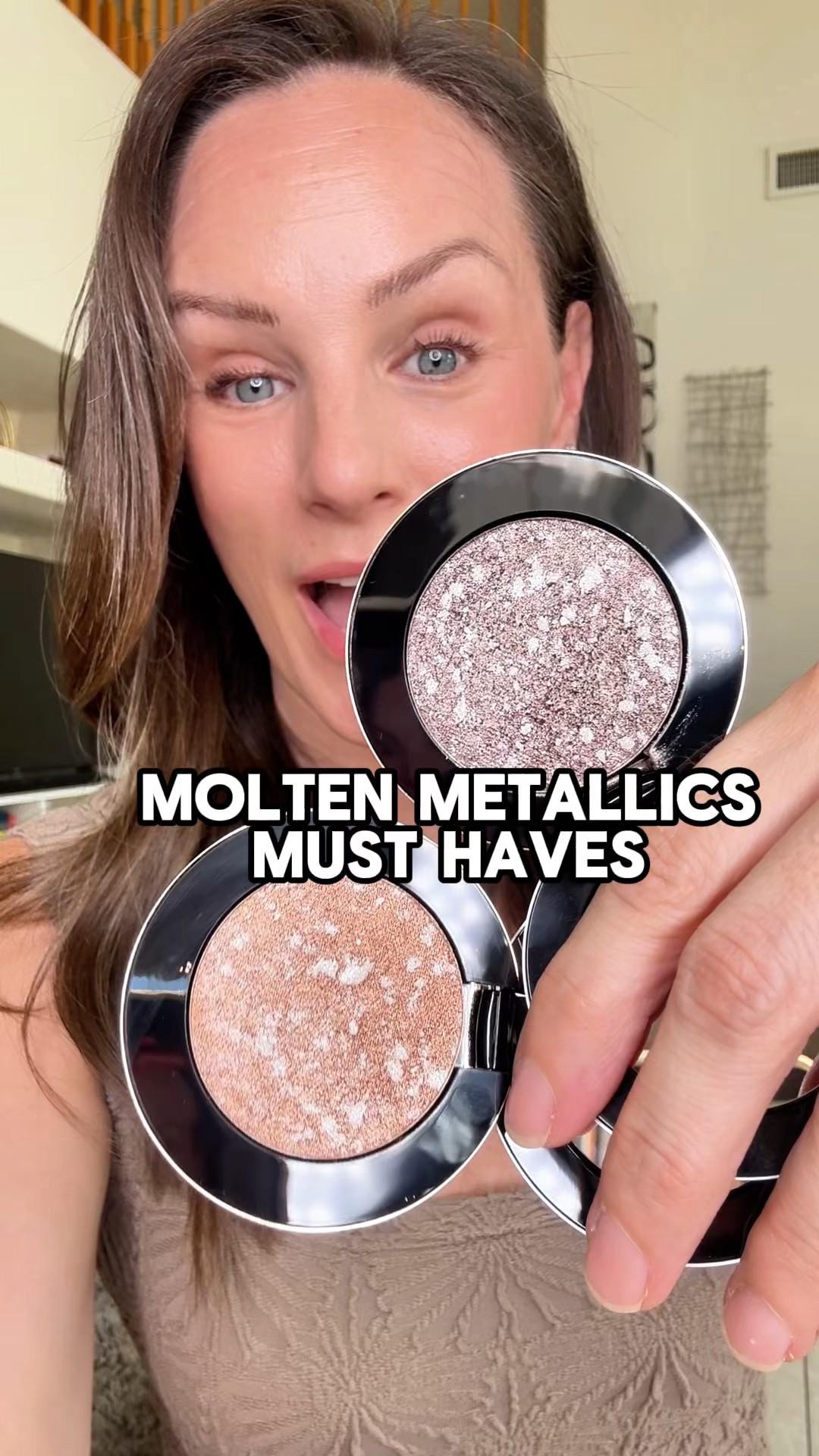 MAKE Beauty’s Multichromatic Eyeshadows in Glaze (pink champagne) and Quartz (taupe) give the prettiest, smooth shimmer that lasts all day. The ultra-creamy formula blends easily, has zero fallout, and builds from a soft sheen to a high-foil finish. I wear these daily — they brighten my eyes, stay put, and never crease. Creamy, dimensional, and truly high-performance.

#makebeauty #multichromaticeyeyeshadow #beautyover40 #eyeshadow 

#LTKBeauty