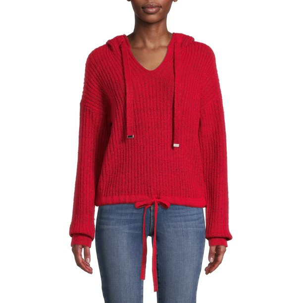 No Boundaries Juniors' Plush Ribbed Hoodie - Walmart.com | Walmart (US)