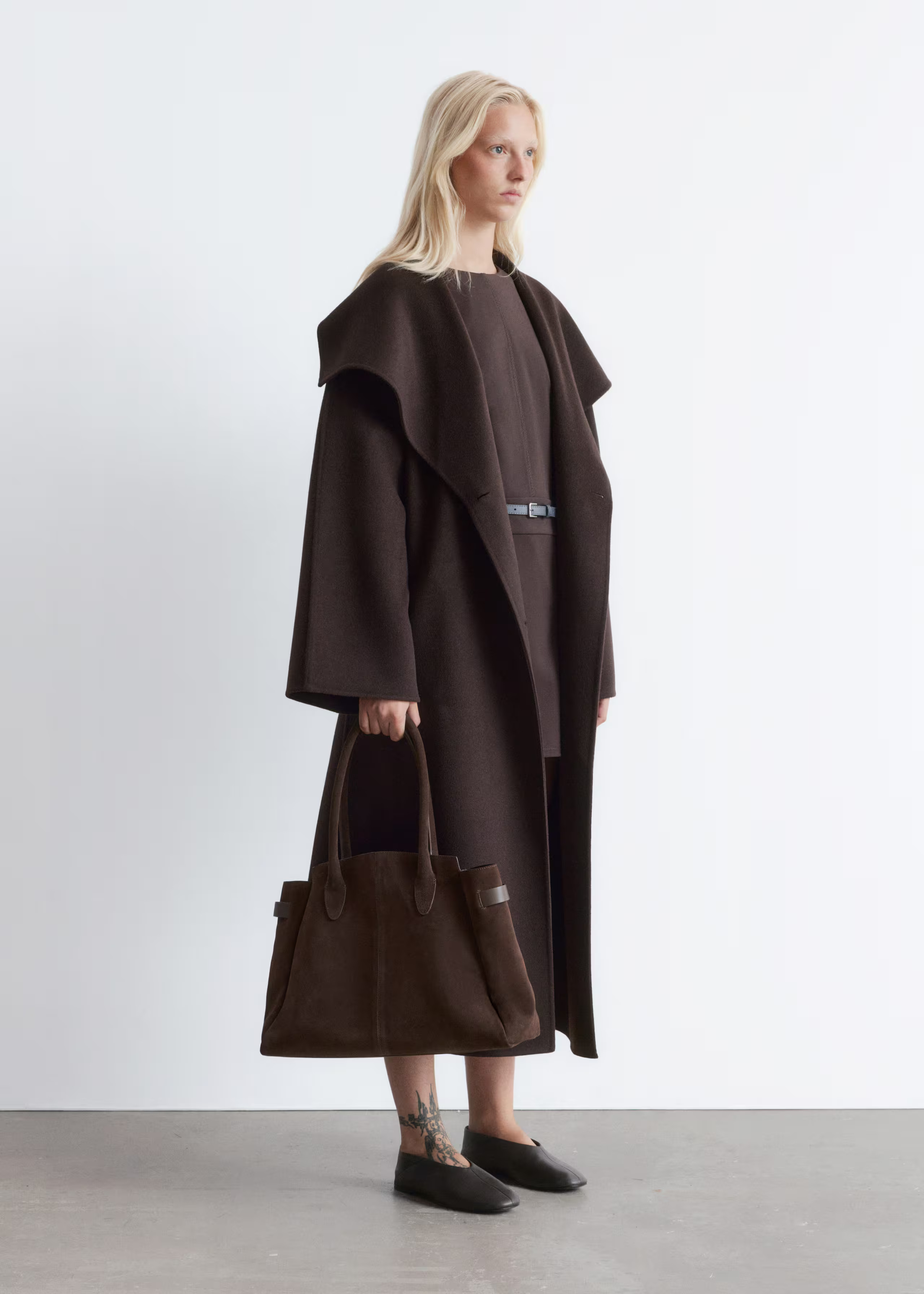 Shawl-Collar Wool Maxi Coat | & Other Stories UK