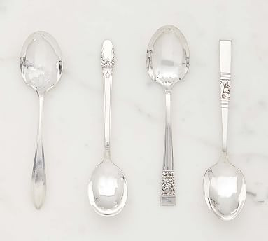 Vintage Found Hotel Silver Teaspoons - Set of 4 | Pottery Barn (US)