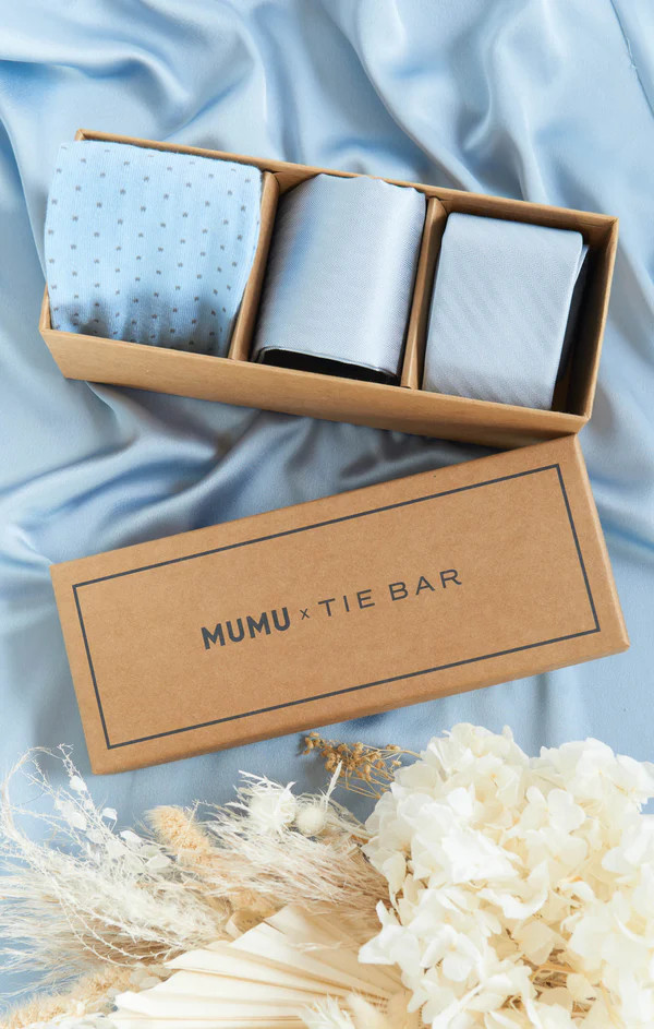 Mumu Weddings x Tie Bar Gift Box ~ Steel Blue Solid | Show Me Your Mumu