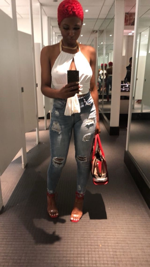 Night-out denim done right. A statement halter top paired with distressed jeans and bold heels for an effortless, confident look.  Similiar pieces linked for easy shopping.

#LTKSaleAlert #LTKootd #LTKValentine