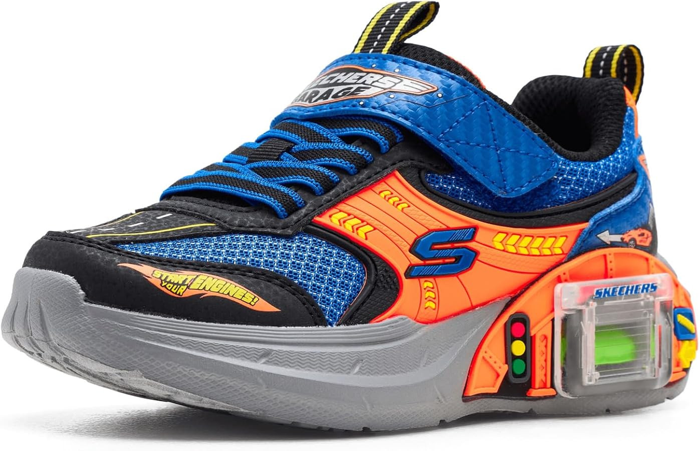 Skechers Boys Garage Sneakers with Toy Cars - Athletic Kids Shoes with Storage Compartment | Amazon (US)