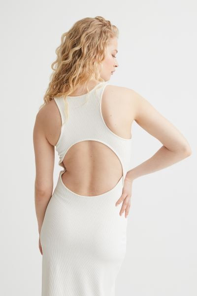 Ribbed open-backed dress | H&M (US + CA)