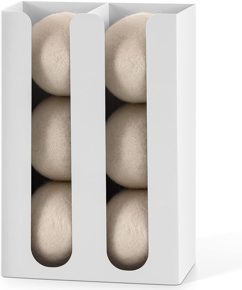 Magnetic Dryer Ball Holder for Laundry Room,Iron Dryer Ball Dispenser for Laundry Storage Contain... | Amazon (US)
