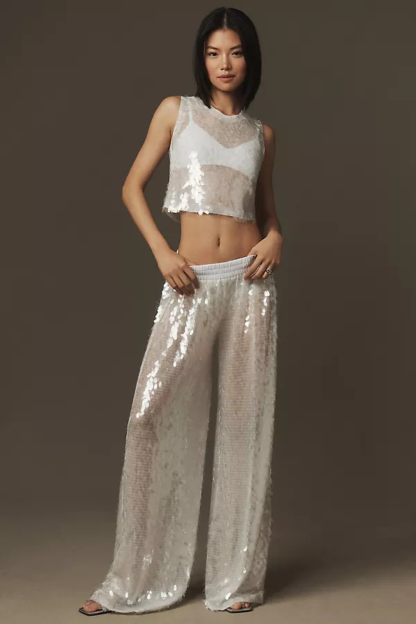 Boyfriend Sequin Pants | Anthropologie (US)
