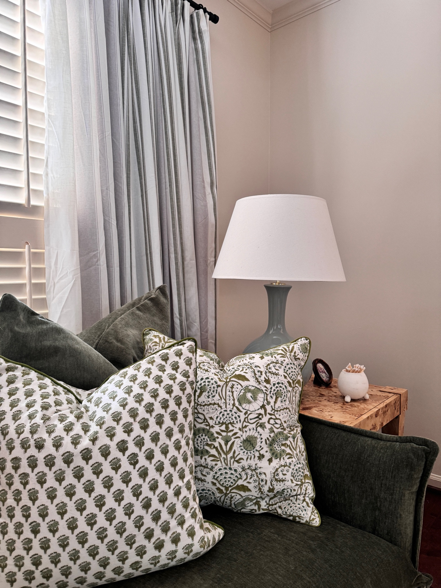 Blue and green room! 