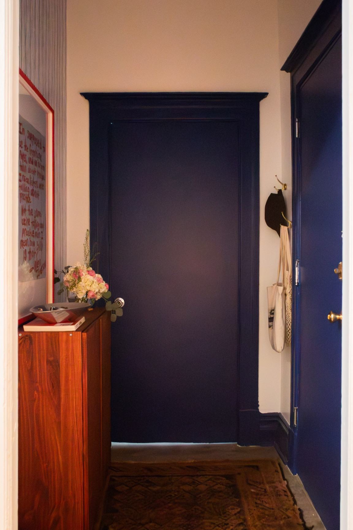 An upgraded entryway featuring Valspar’s Color of the Year!
