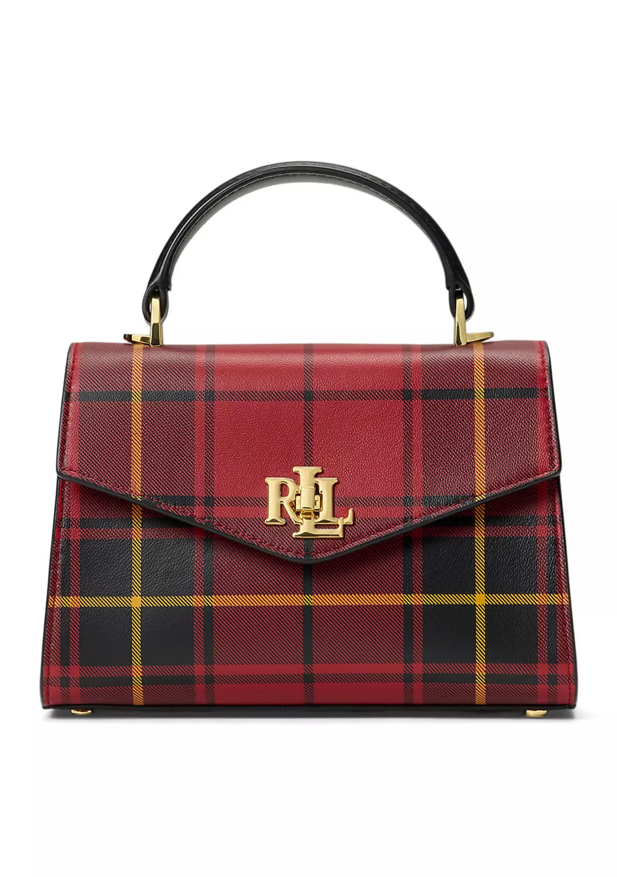 Plaid Leather Small Farrah Satchel | Belk
