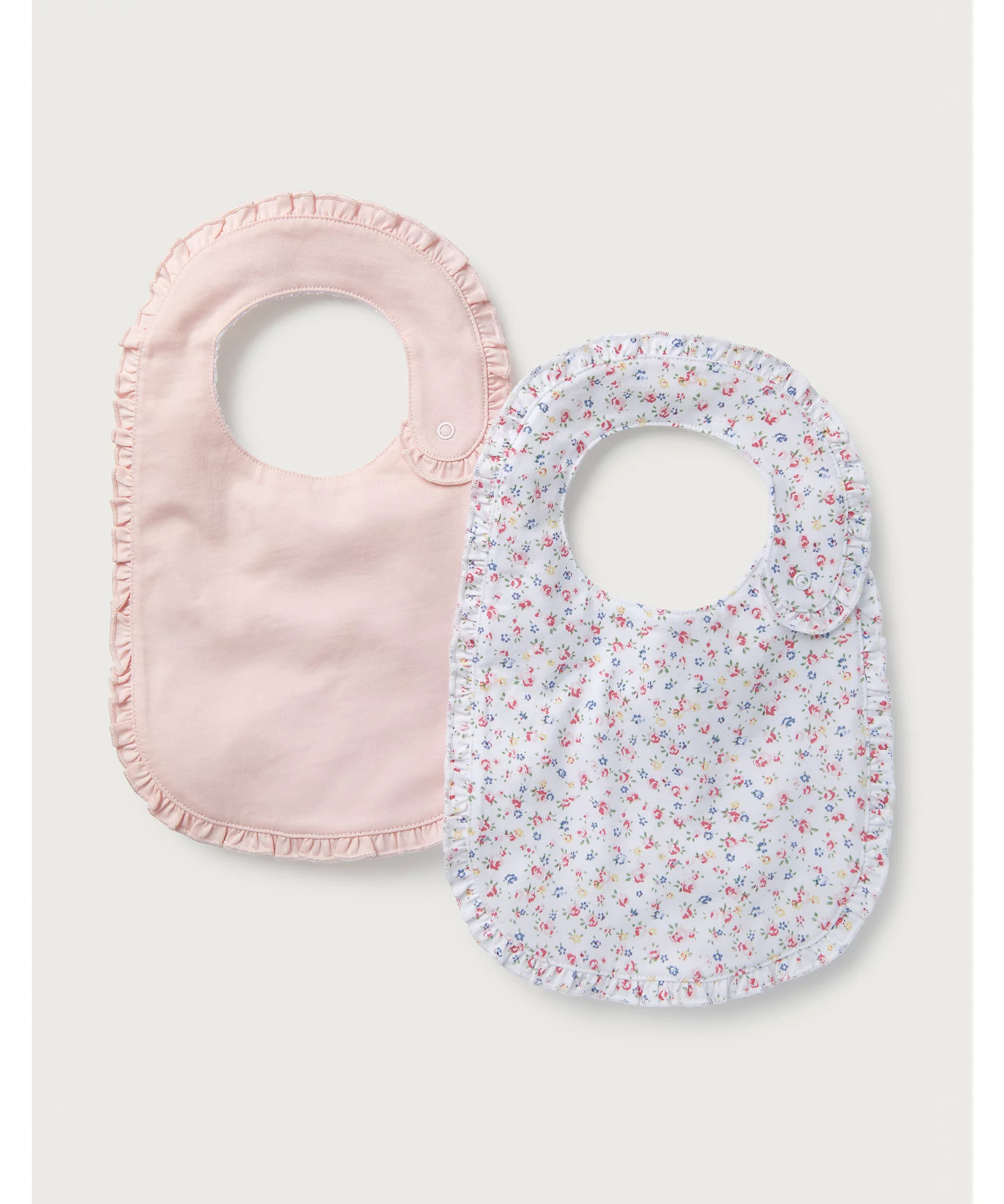 Mandy Floral Frill Bibs - Set Of 2 | The White Company (UK)