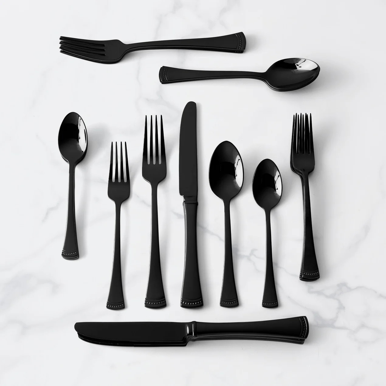 Portola Black 20-Piece Flatware Set | Lenox