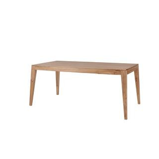 Home Decorators Collection Greyburn Pecan Brown Finish Rectangular Dining Table for 6 with Tapere... | The Home Depot