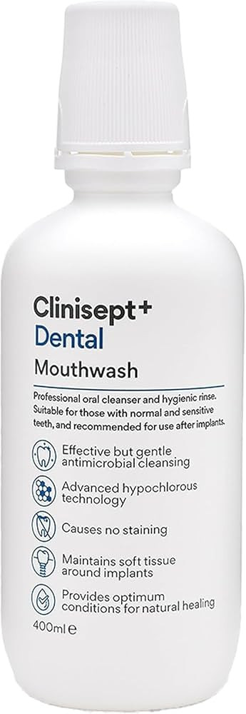 Clinisept+ Dental Oral Cleanser – High Purity Hypochlorous Cleaner and Mouthwash, Sting Free, A... | Amazon (UK)
