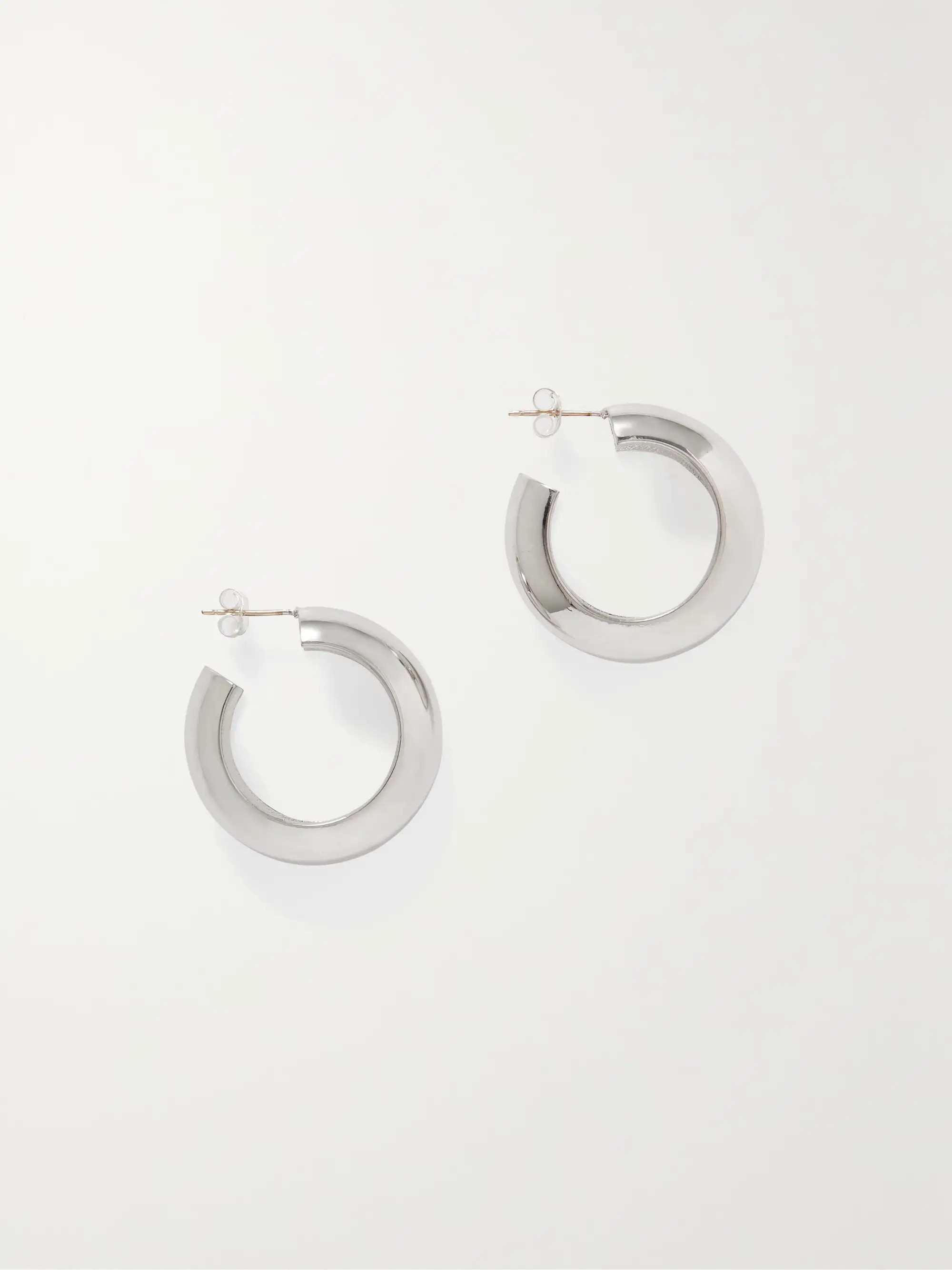 Cusp platinum-plated hoop earrings | NET-A-PORTER (UK & EU)