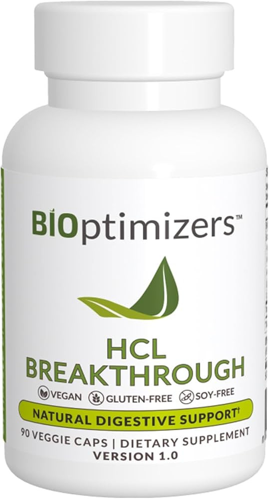 BIOptimizers HCL Breakthrough - Betaine Hydrochloride Enzymes Supplement - Assists with Protein B... | Amazon (US)