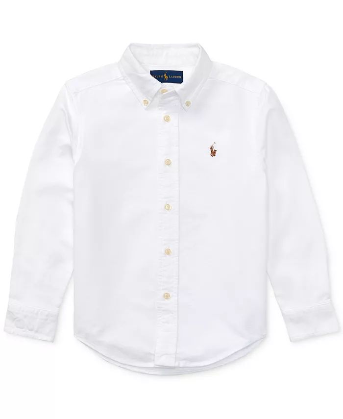 Polo Ralph Lauren Toddler Boys Blake Cotton Oxford Shirt & Reviews - Shirts & Tops - Kids - Macy'... | Macys (US)