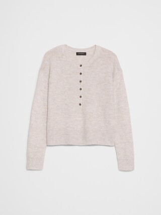 Henley Brushed Pullover Sweater | Banana Republic Factory