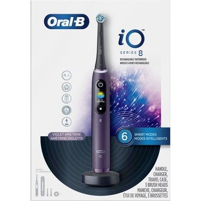 Oral-B iO8 Electric Toothbrush, Violet Ametrine | Shoppers Drug Mart - Beauty