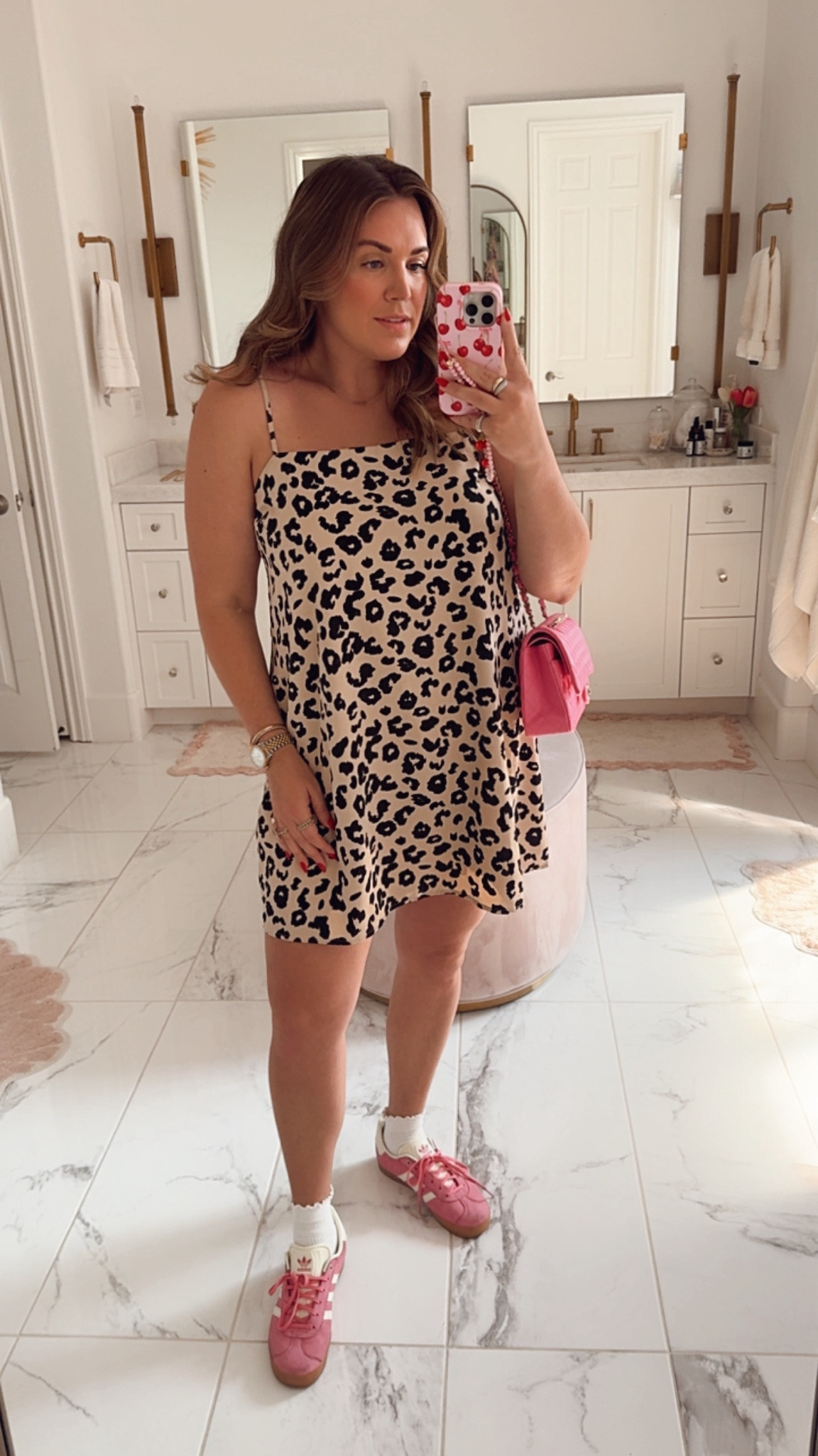 curvy leopard romper skort dress for fall! wearing size xl but could have just taken the large. in stock! 

#LTKSeasonal #LTKFindsUnder100 #LTKMidsize