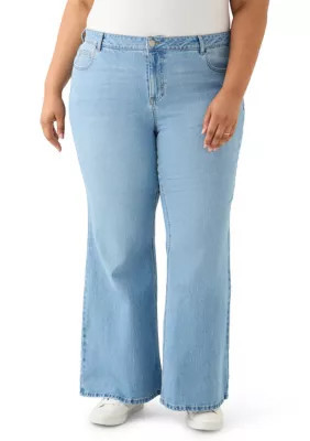 Vanilla Star Women's Plus Size Cozy Pull On Jeans, 18 | Belk