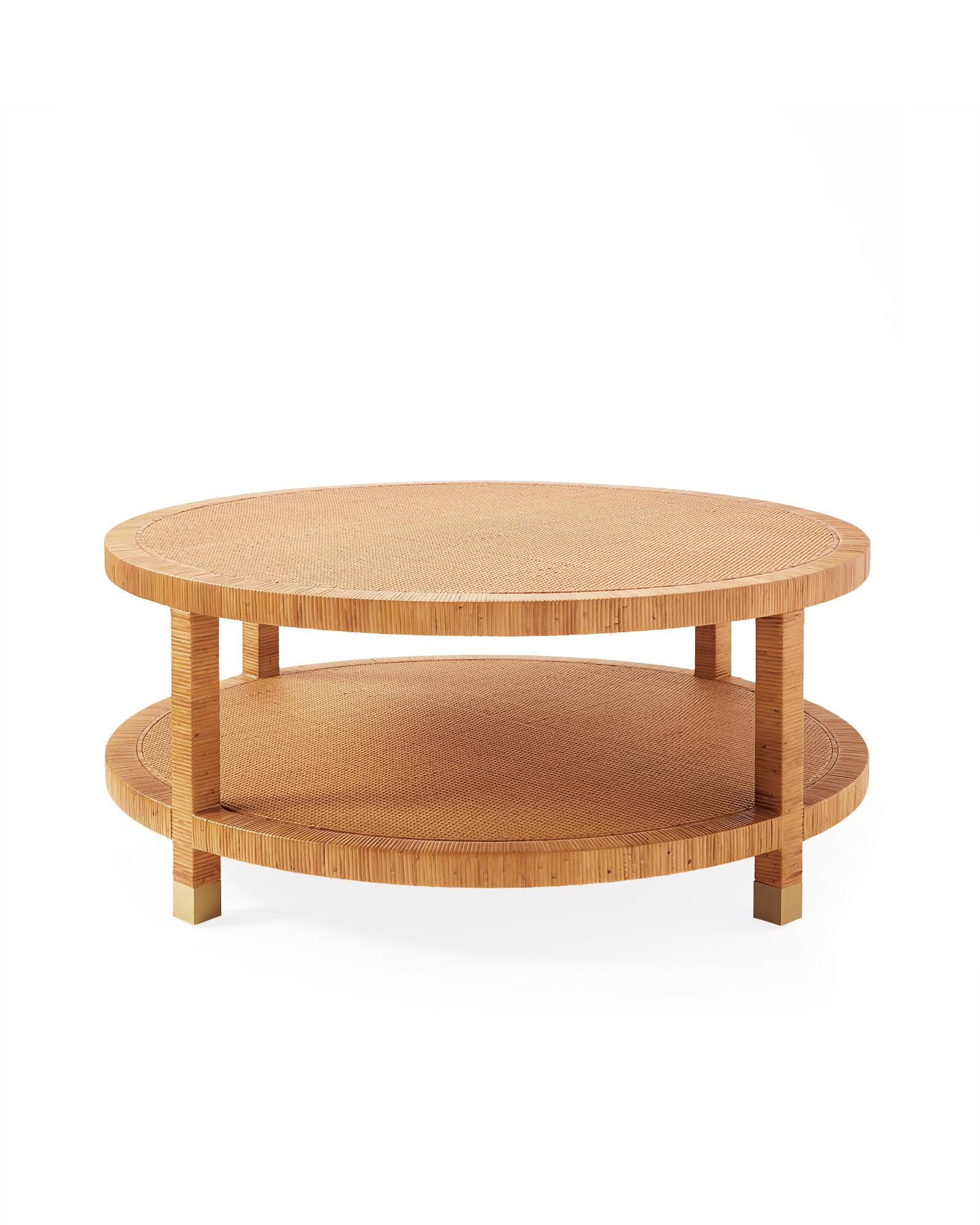 Balboa Rattan Coffee Table - Honey | Serena and Lily