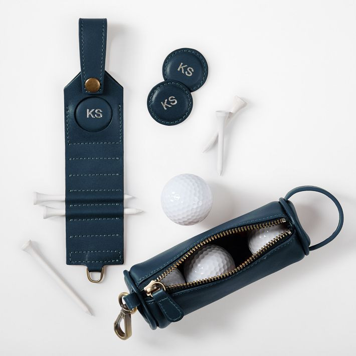 Graham Leather Golf Ball Pouch and Tee Set | Mark and Graham